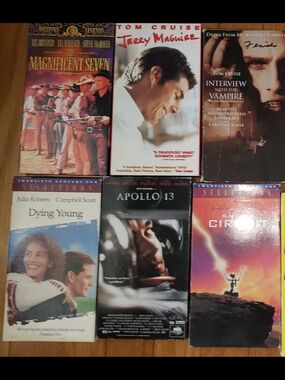 Collection of Six VHS Movies - Mixed Titles
